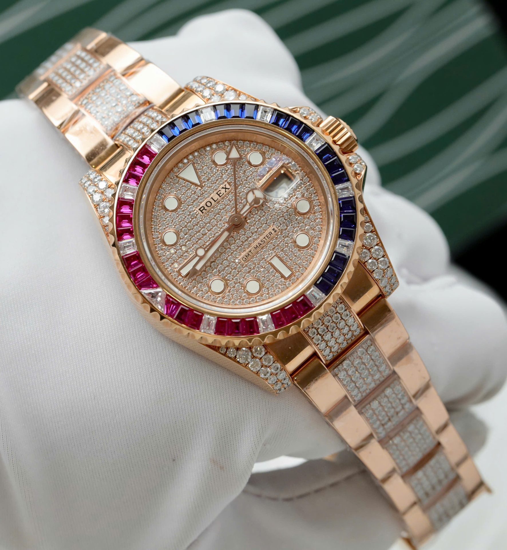 Rolex-GMT-Master-II-126755-SARU-Moissanite-Sapphire-40mm-2