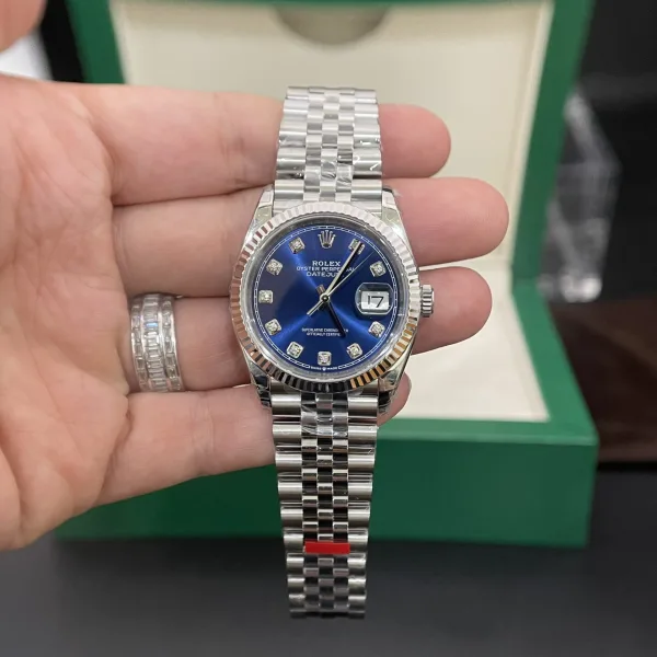Rolex-DateJust-126234-Moissanite-Blue-Dial-36mm-1