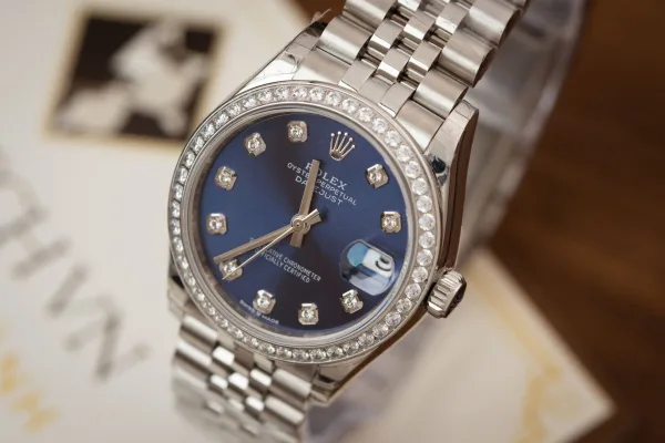 Rolex-DateJust-126234-Moissanite-Blue-Dial-Moissanite-Bezel-36mm-3