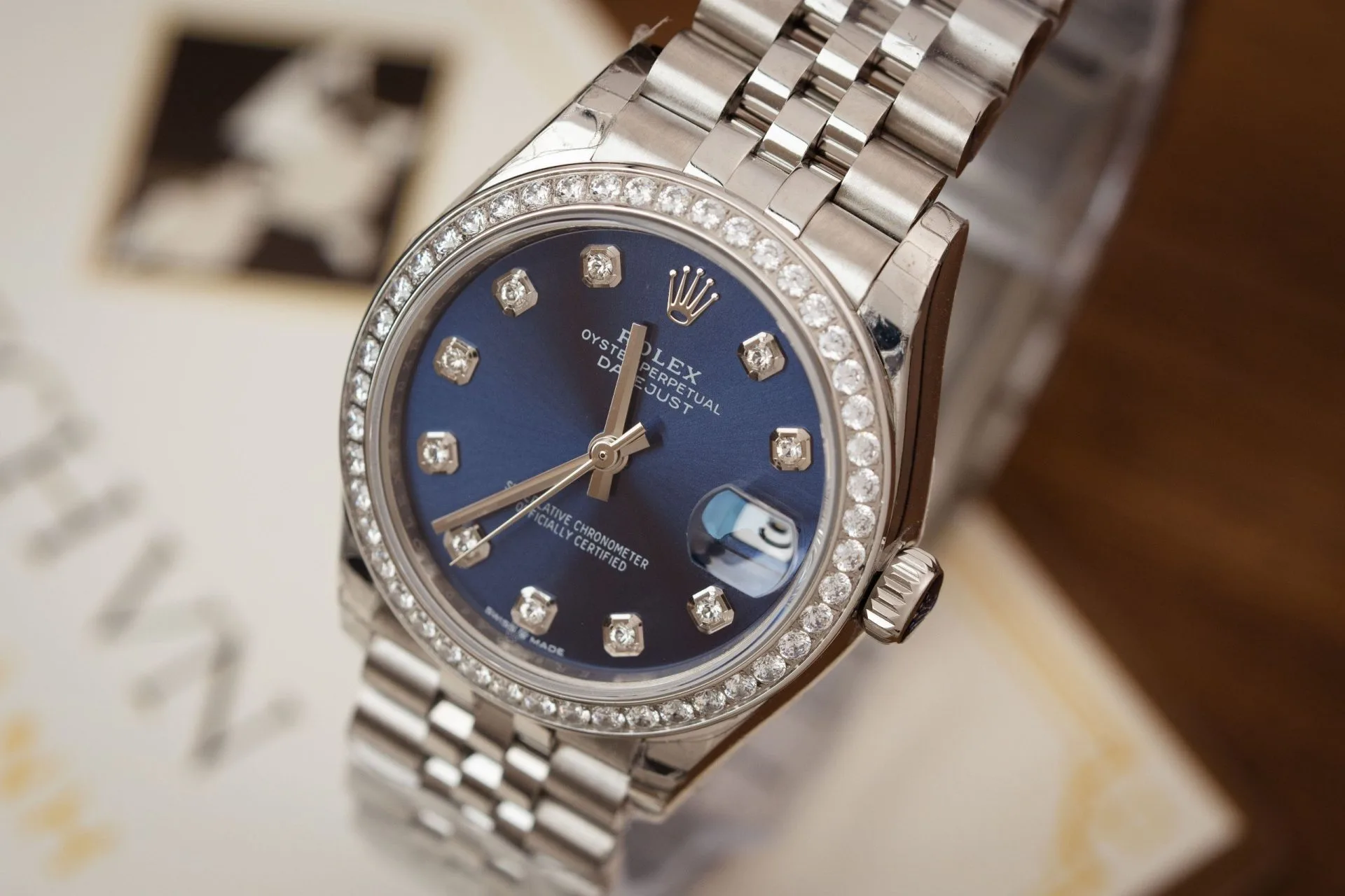 Rolex-DateJust-126234-Moissanite-Blue-Dial-Moissanite-Bezel-36mm-3