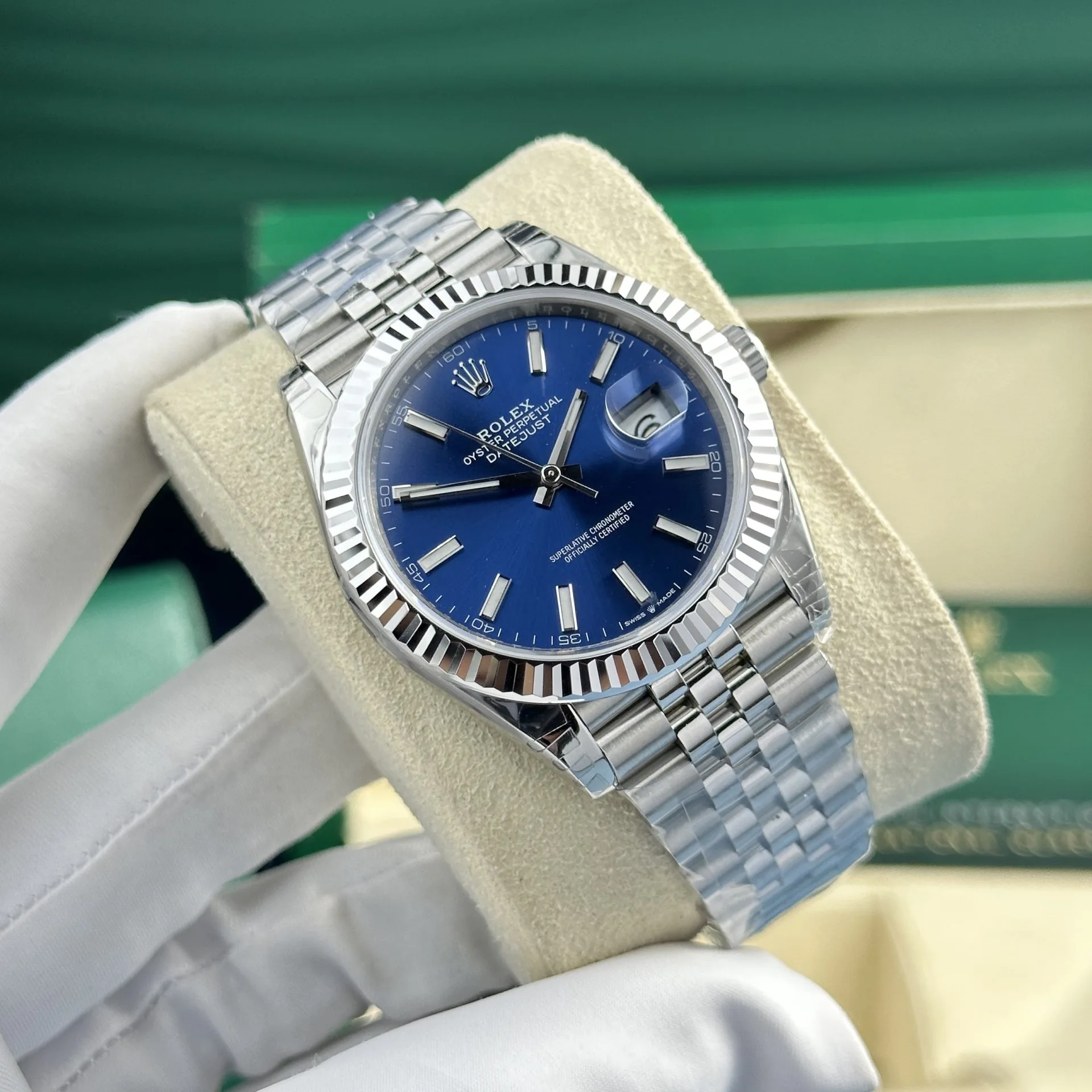 Rolex DateJust 126334 Matte Dark Blue Dial 41mm-1