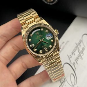 Rolex-Day-Date-228235-Moissanite- Green-Dial-36mm-2