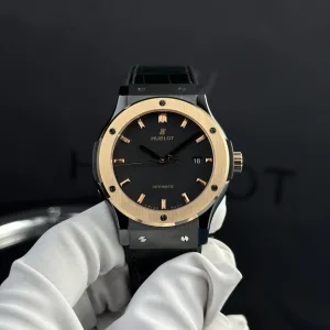 Hublot-Classic-Black-Dial-Gold-Case-42mm-1
