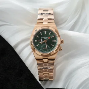 Vacheron Constantin Overseas Dual Time 7920V Green Dial Rose Gold 41mm