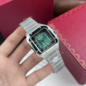 Cartier-Santos-De-Cartier-WSSA0062-Green-Dial-39.8mm  1:1 SuperClone Watch