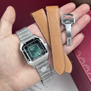 Cartier-Santos-De-Cartier-WSSA0062-Green-Dial-39.8mm