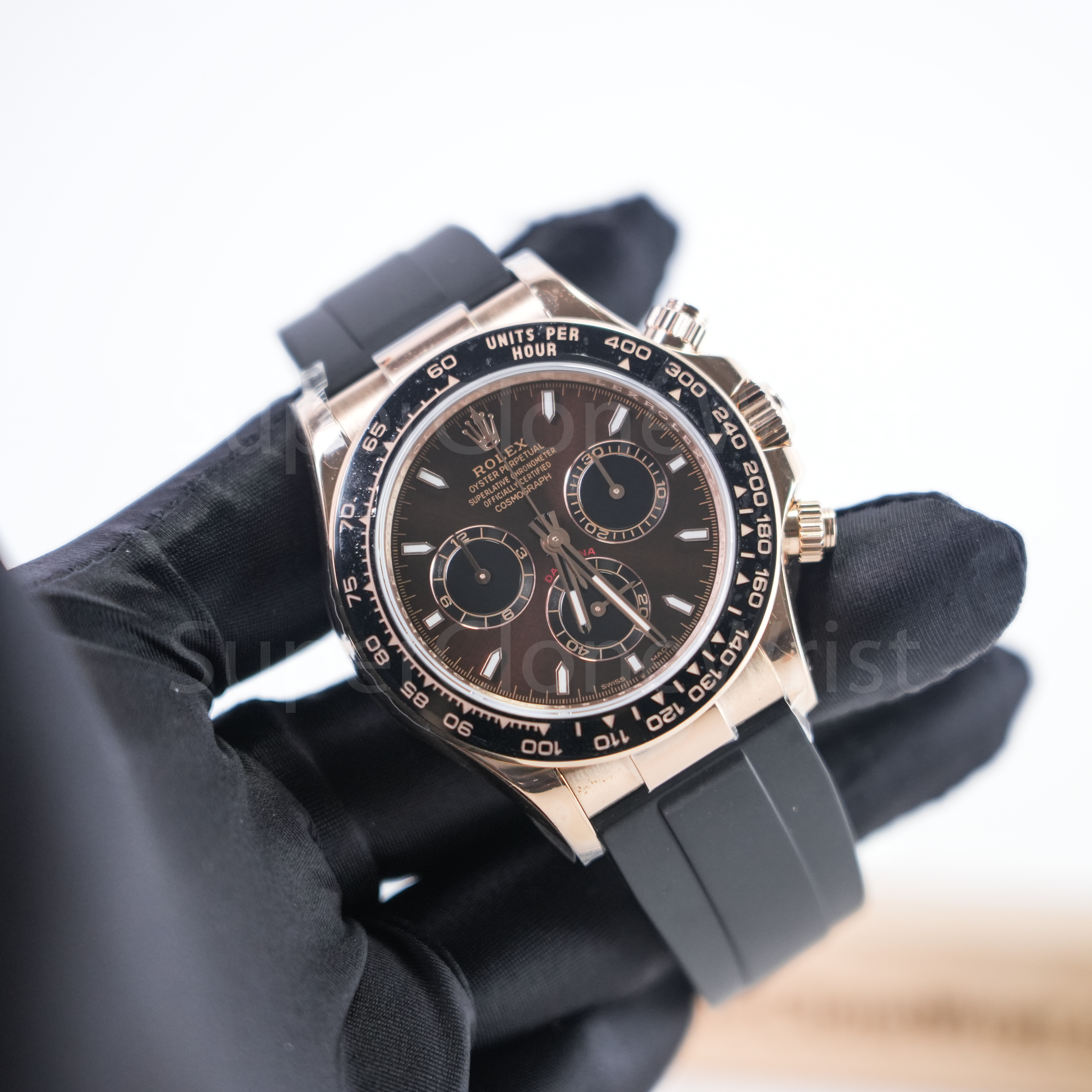 Rolex 126515 Daytona chocolate dial Everose gold case 4131 40mm super clone watch