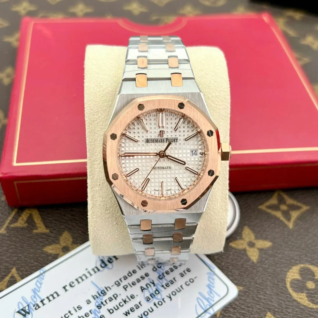 Audemars Piguet Royal Oak 15450 Rose Gold White Dial 37mm 1.webp