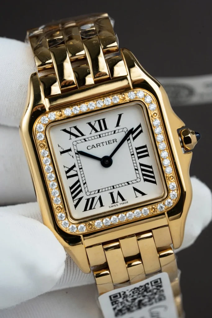 Cartier Panthere WJPN0015 Gold Zircon Bezel 27x37mm.webp