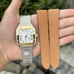Cartier Santos De Cartier W2SA0009 White Dial Two Tone Yellow Gold 39.8mm.webp