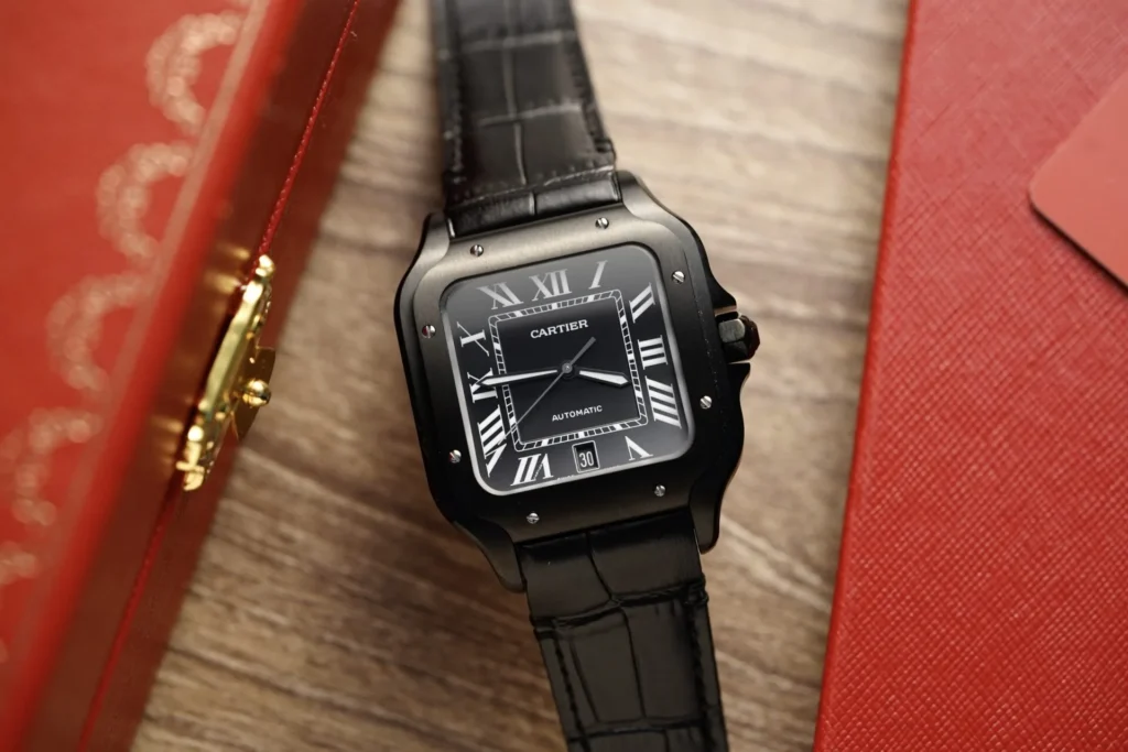 Cartier Santos De Cartier WSSA0039 ADLC Plating Black 39.8mm.webp