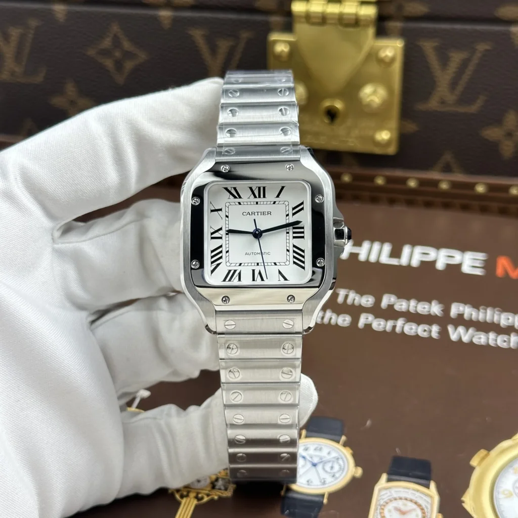 Cartier Santos WSSA0029 White Dial 35.1mm.webp