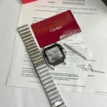 Cartier Santos WSSA0037 Black Dial Black Bezel 39.8mm.webp
