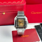 Cartier Santos WSSA0064 Gradient Brown Dial 39.8mm.webp