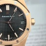 Dong Ho Audemars Piguet Royal Oak 15500OR Boc Vang Hong Day Da Den 41mm 3.webp