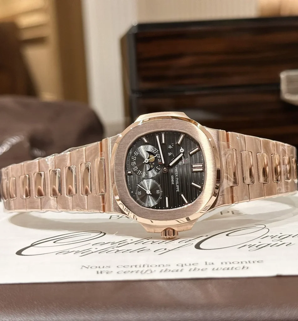 Dong Ho Patek Philippe Nautilus 5712R Che Tac Boc Vang Hong GRF 40mm 5.webp