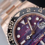 Dong Ho Rolex GMT Master II 126715CHNR Replica 11 Ma Vang Hong Mat Da Mat Ho 40mm 8 600x600.jpg.webp