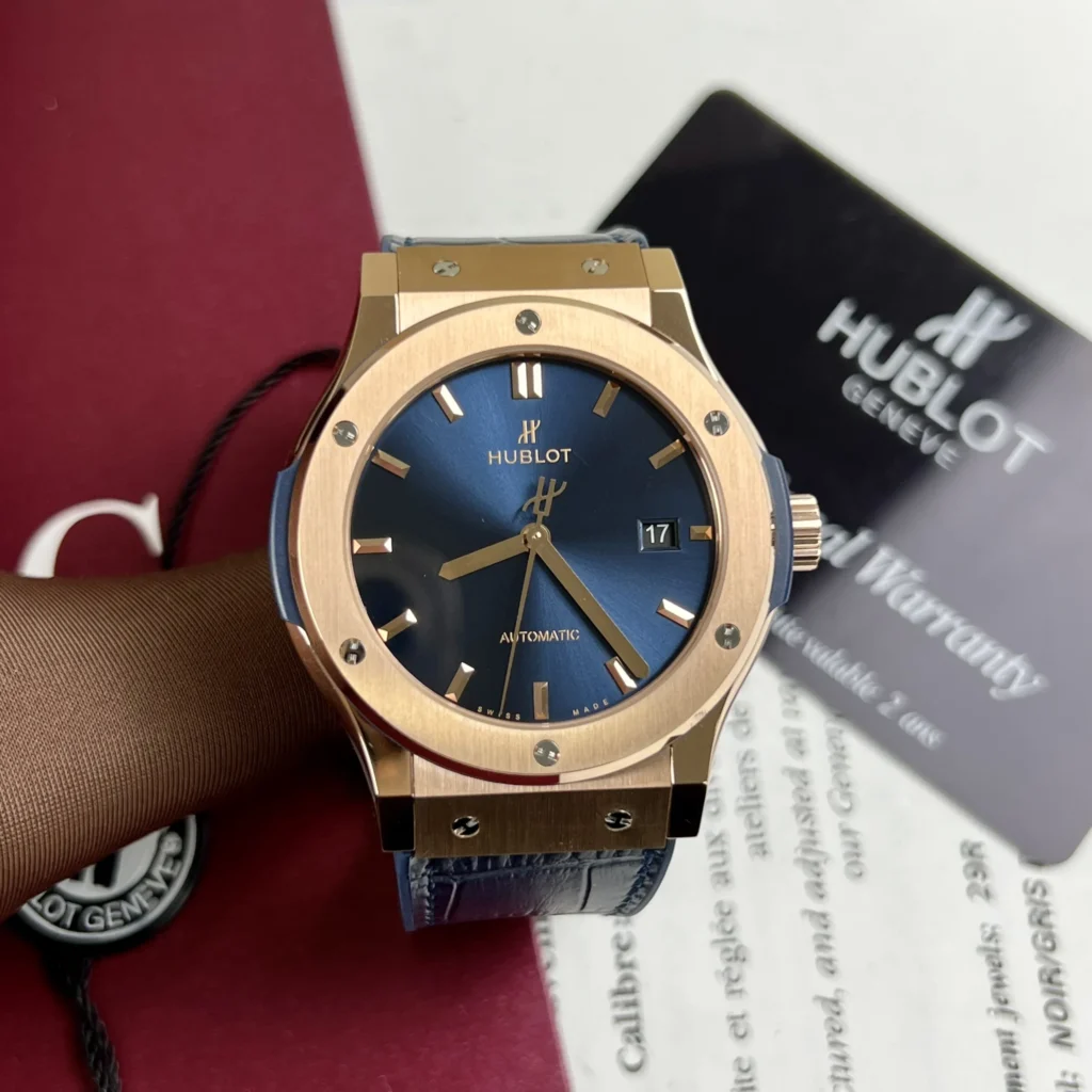 Hublot Classic Fusion Rose Gold Blue Dial 542.OX .7180.LR 42mm scaled 1.webp