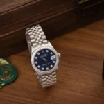 Rolex DateJust 126234 Moissanite Blue Dial Moissanite Bezel 36mm 2 1.webp