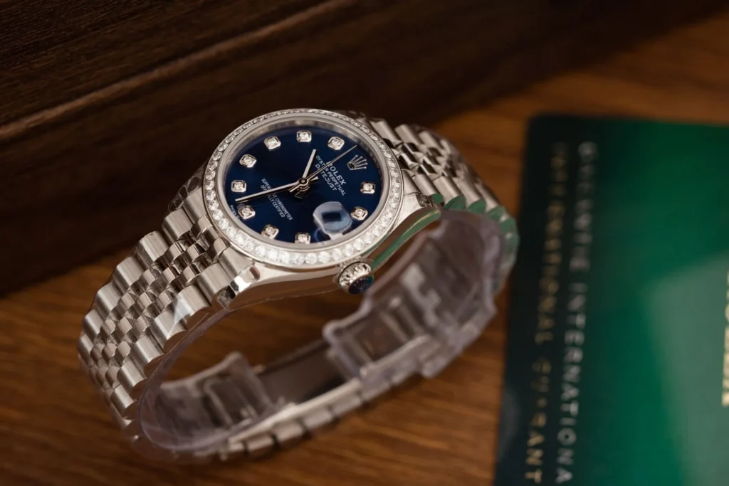 Rolex DateJust 126234 Moissanite Blue Dial Moissanite Bezel 36mm 4.webp