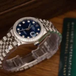 Rolex DateJust 126234 Moissanite Blue Dial Moissanite Bezel 36mm 4.webp