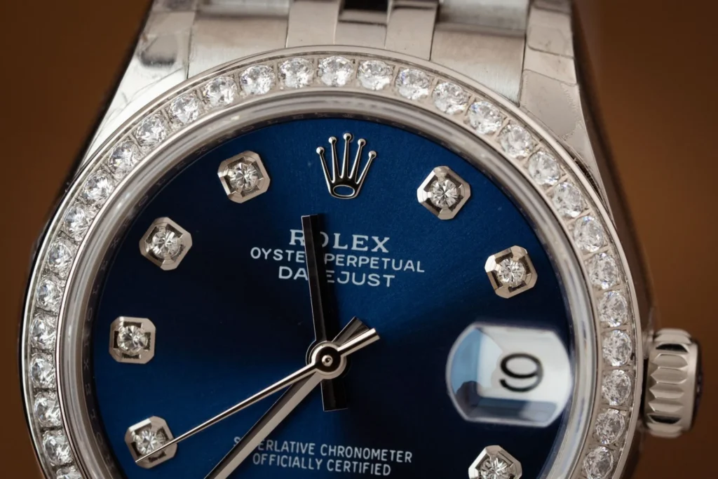 Rolex DateJust 126234 Moissanite Blue Dial Moissanite Bezel 36mm 5.webp