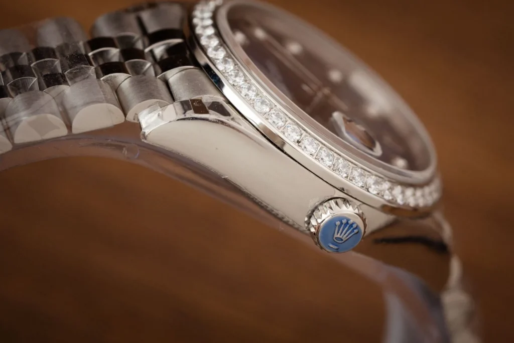 Rolex DateJust 126234 Moissanite Blue Dial Moissanite Bezel 36mm 6.webp