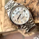 Rolex DateJust 126234 White Mother of Pearl Moissanite 36mm 2.webp