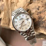 Rolex DateJust 126234 White Mother of Pearl Moissanite 36mm 3.webp