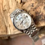 Rolex DateJust 126234 White Mother of Pearl Moissanite 36mm 4.webp
