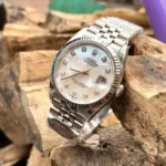 Rolex DateJust 126234 White Mother of Pearl Moissanite 36mm 5.webp