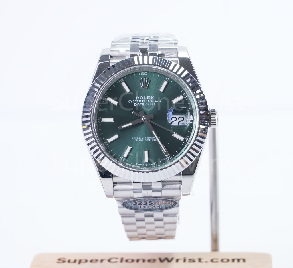 Rolex DateJust 126334 Matte Blue Green Dial 41mm 11 Super Clone Watch