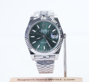 Rolex DateJust 126334 Matte Blue Green Dial 41mm 11 Super Clone Watch