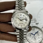 Rolex DateJust 126334 Moissanite White Mother of pearl Dial 41mm 1.webp