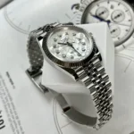 Rolex DateJust 126334 Moissanite White Mother of pearl Dial 41mm 2.webp