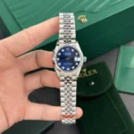 Rolex DateJust 178274 Moissanite Blue Dial 31mm 1.webp