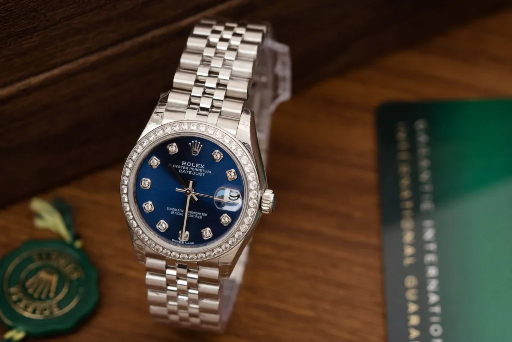 Rolex DateJust 178384 Moissanite White Dial Moissanite Bezel 31mm 1 1.webp