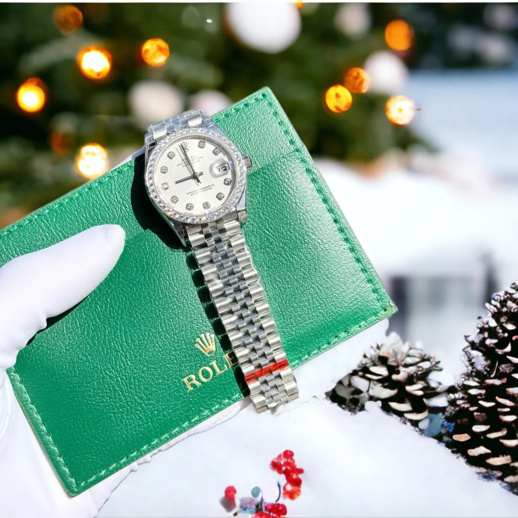 Rolex DateJust 178384 Moissanite White Dial Moissanite Bezel 31mm 3.webp