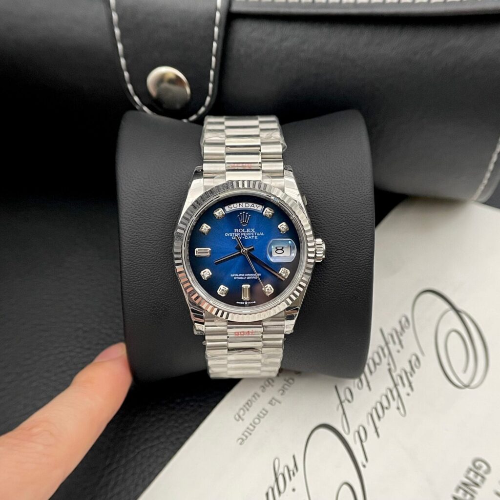 Rolex Day Date 12836 moissanite Blue Dial 36mm 1.jpg