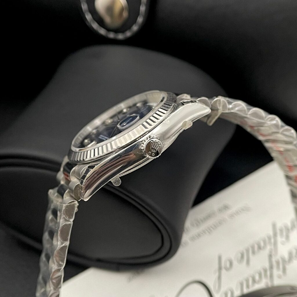 Rolex Day Date 12836 moissanite Blue Dial 36mm 5.jpg
