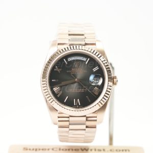 Rolex Day Date 228235 Gray Black Dial 40mm 11 Super Clone Watch