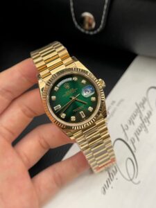 Rolex Day Date 228235 Moissanite Green Dial 36mm 2.jpg