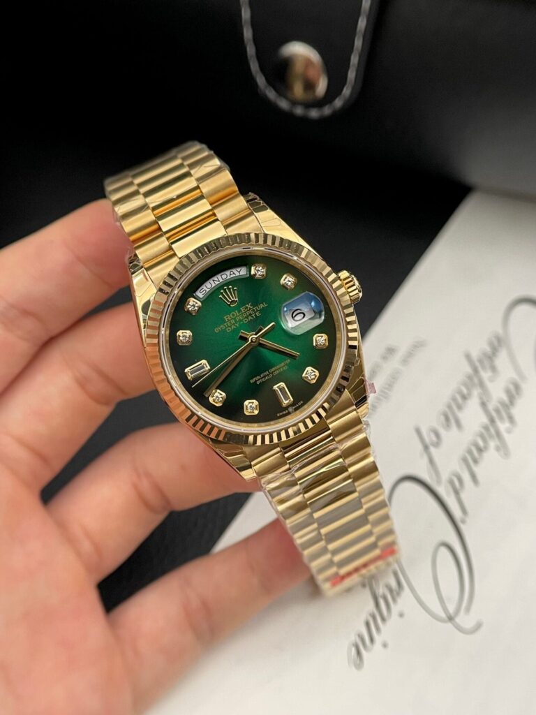 Rolex Day Date 228235 Moissanite Green Dial 36mm 2.jpg