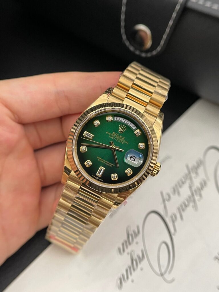 Rolex Day Date 228235 Moissanite Green Dial 36mm 3.jpg