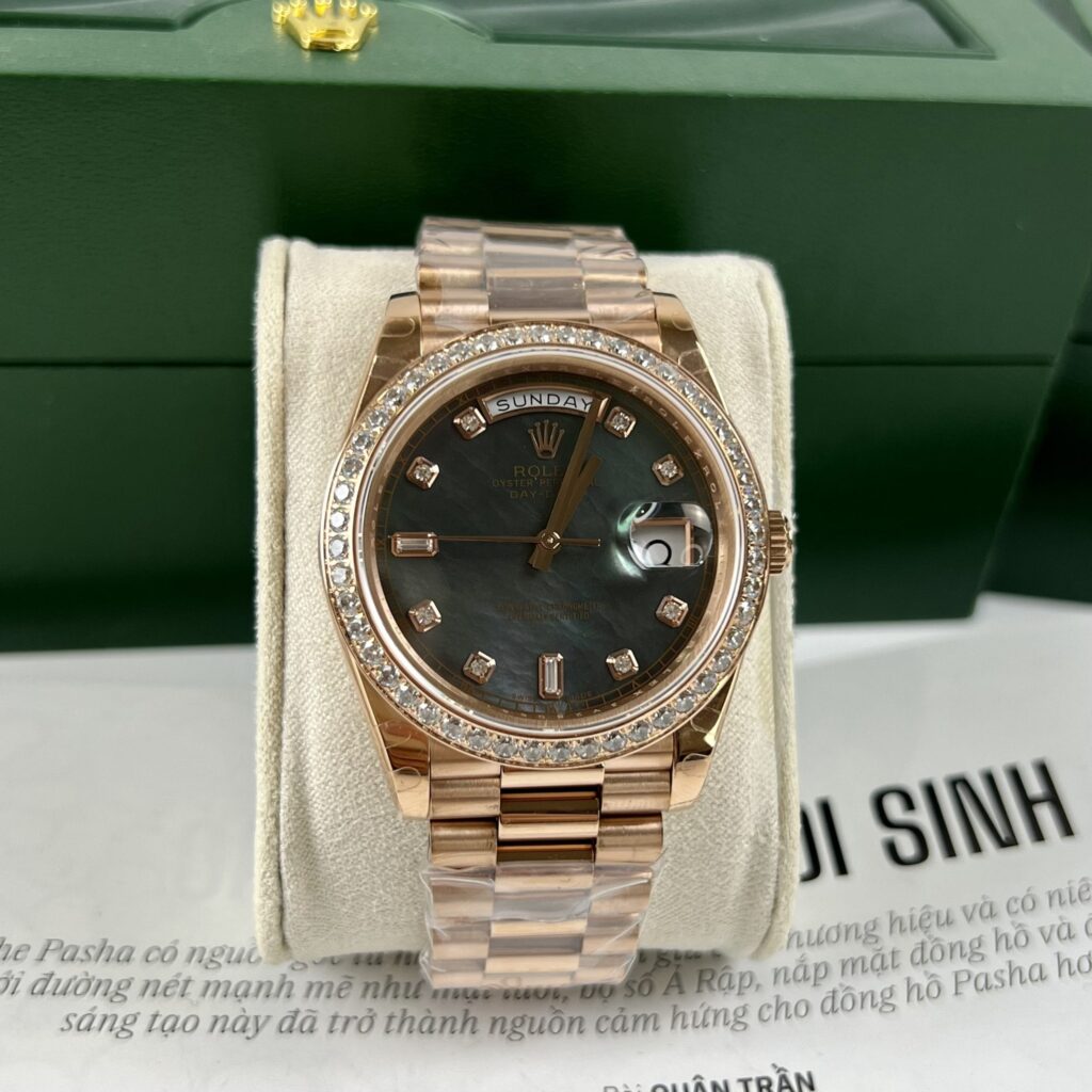 Rolex Day Date 228235 Moissanite Green Mother of Pearl Dial 40mm 8 scaled 2.jpg