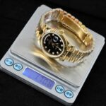 Rolex Day Date 228238 moissanite Gold Black Dial 40mm 11.jpg