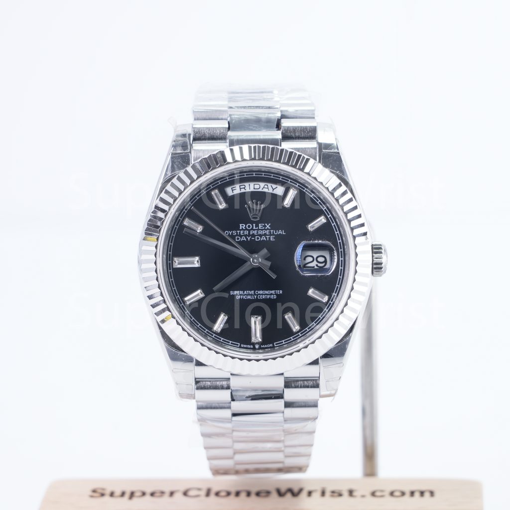 Rolex Day Date 228239 Black Dial 40mm 11 Super Clone Watches