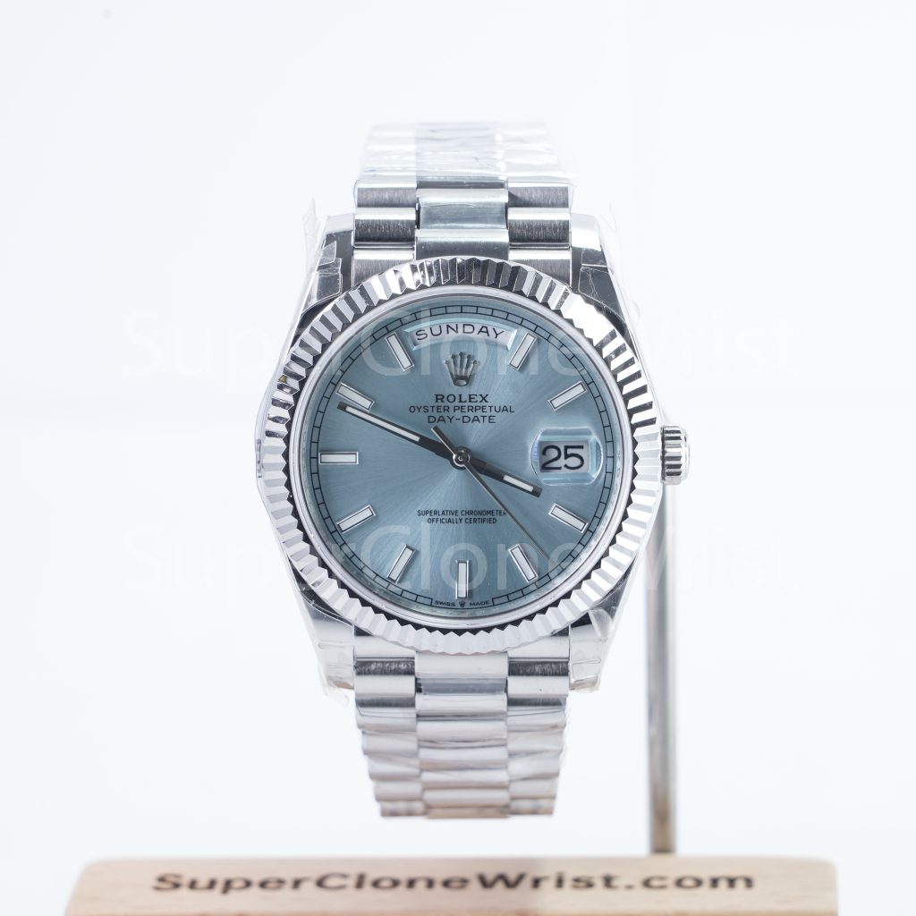 Rolex Day Date 228239 Ice Blue Dial 40mm 11 Super Clone Watches