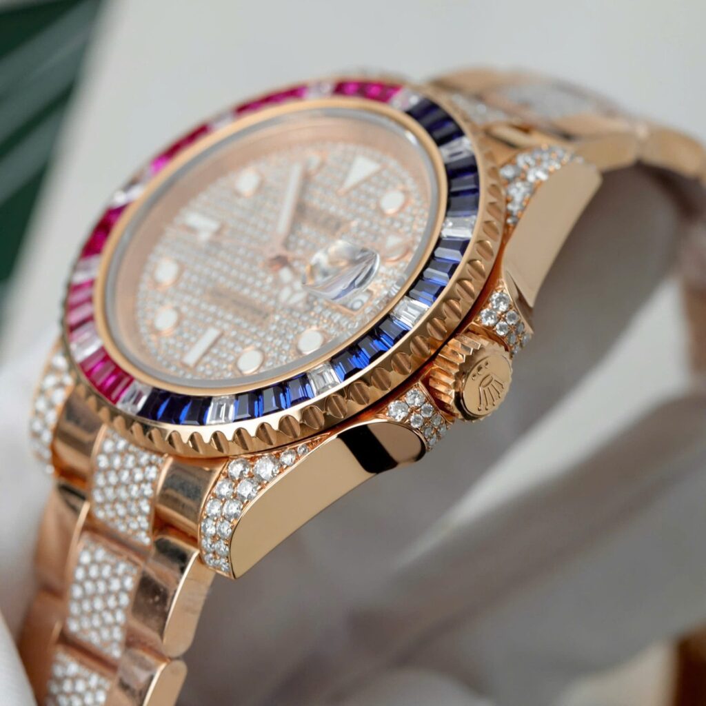 Rolex GMT Master II 126755 SARU Moissanite Sapphire 40mm 4.jpg