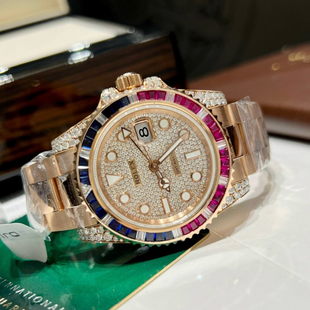 Rolex GMT Master II 126755 SARU Moissanite Sapphire 40mm 5.jpg